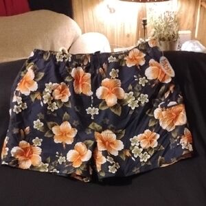 Hawaiian Print Men's Swim Trunks
